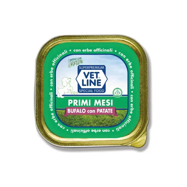 Vet Line Primi Mesi al Bufalo Cibo Umido per Cuccioli - 150g