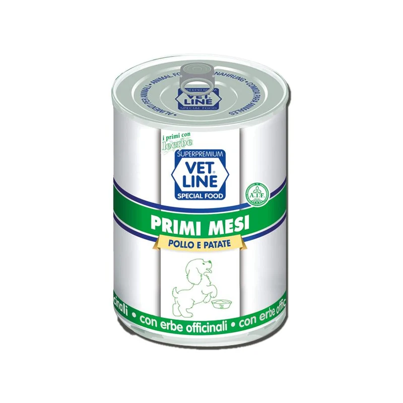 Vet Line Primi Mesi al Pollo Cibo Umido per Cuccioli - 400g