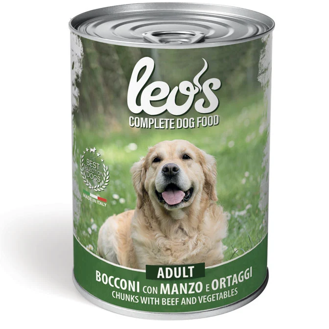 Leo's Dog Cibo Umido Adult Manzo e Verdure - Formato 1,23 kg