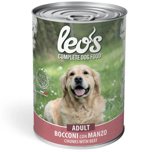 Leo's Dog Cibo Umido Adult al Manzo - Formato 1,23 kg