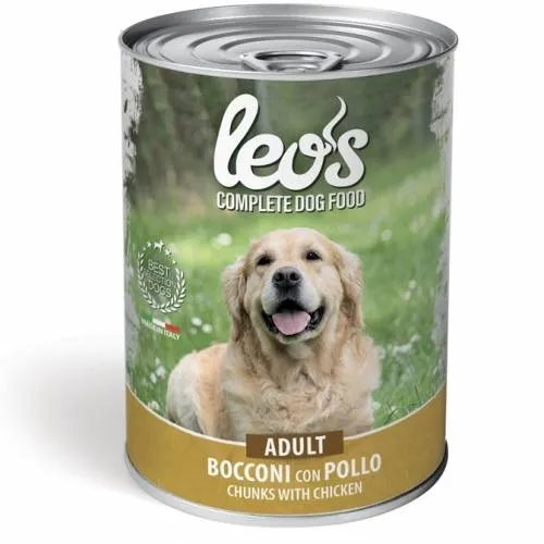 Leo's Dog Cibo Umido Adult al Pollo - Formato 1,23 kg