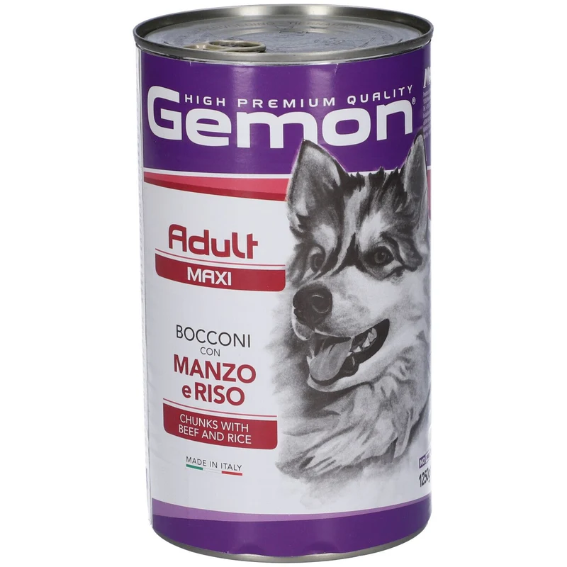 Gemon Dog Bocconi Adult Maxi Manzo e Riso - 1,25 kg