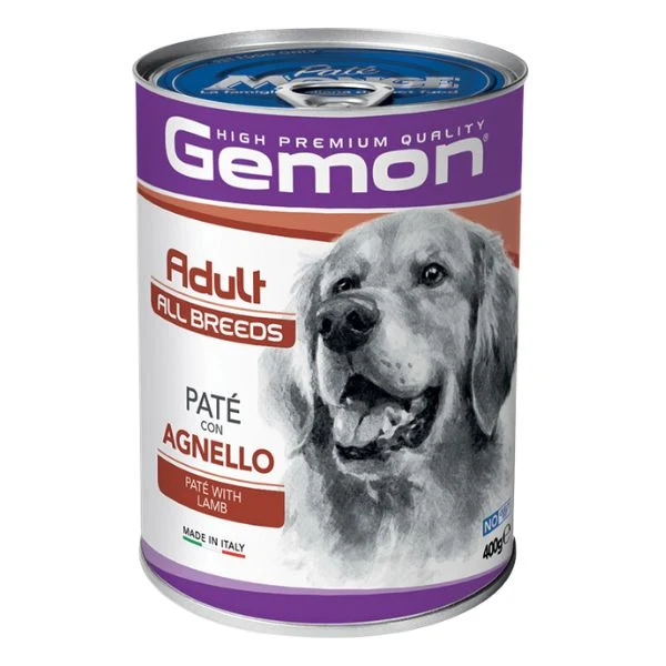 Gemon Dog Adult All Breeds Paté con Agnello - Umido Cani, 400g