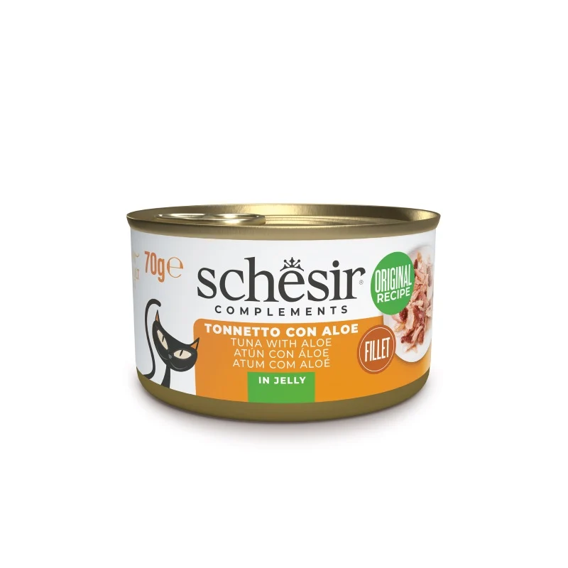SCHESIR GATTO LATTINA IN JELLY ADULTO TONNETTO & ALOE 70 GR
