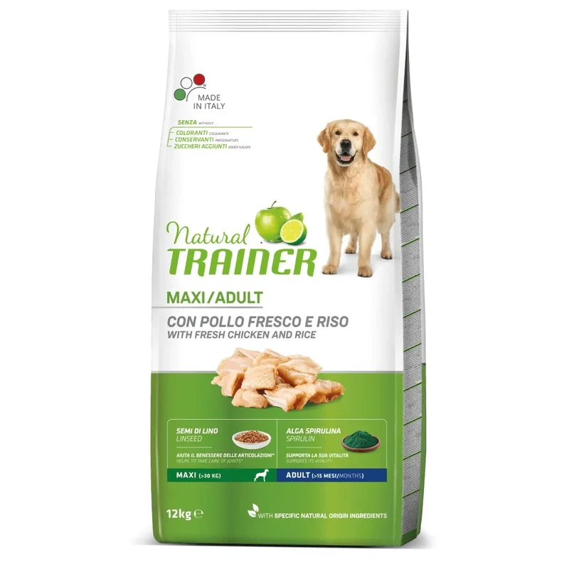 Trainer Cane Natural Adulto Maxi Pollo & Riso 12 kg