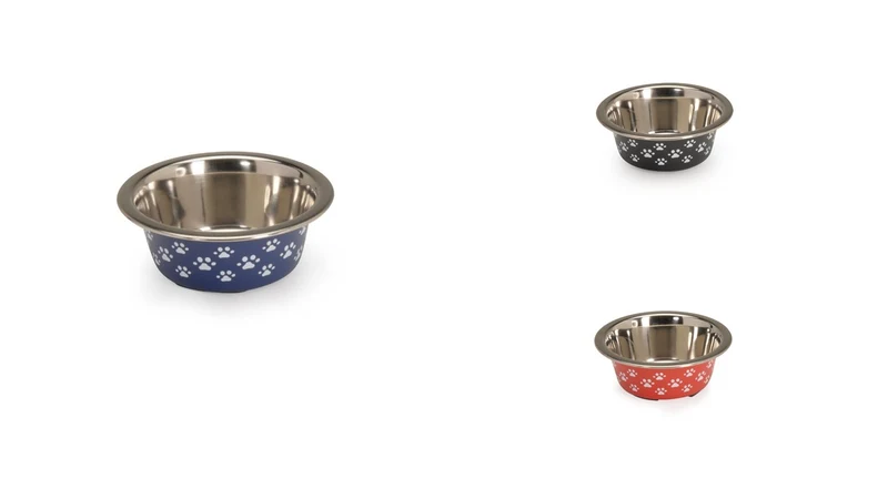 CAMON CANE CIOTOLA ANTISCIVOLO IN ACCIAIO "PAWS" 1,68 LT