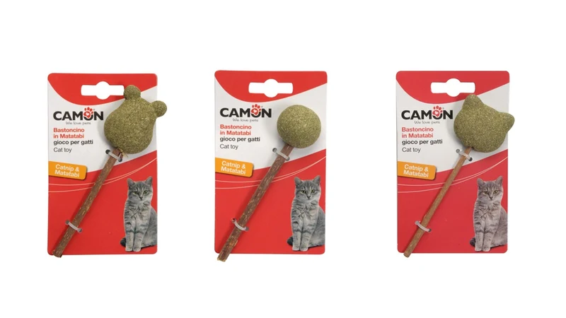 CAMON GATTO GIOCO CON MATATABI & CATNIP 14 CM