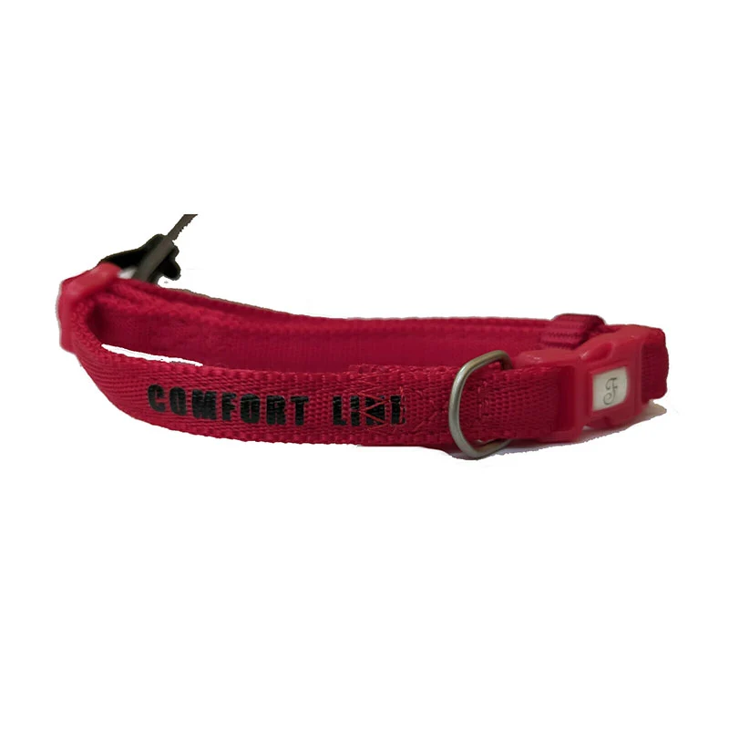 Collare Regolabile Fuss Comfort per Cani - Rosso, 2 x 32-40 cm