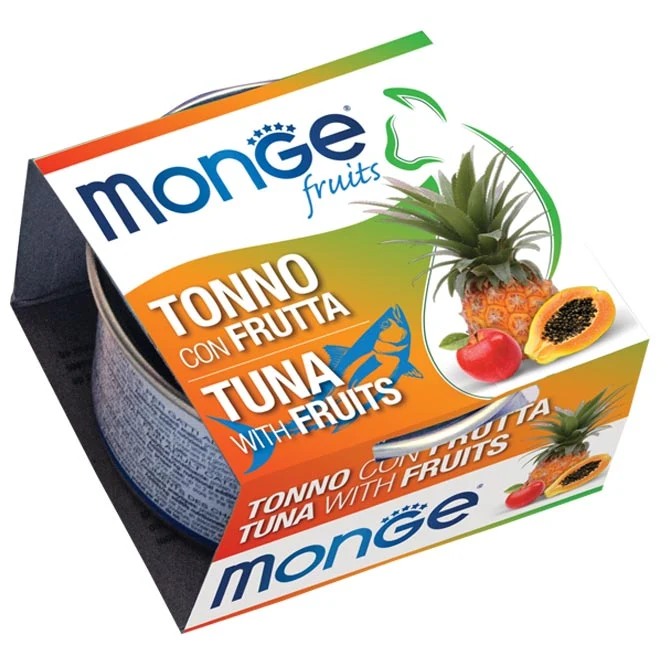 Monge Fruits Gatto Tonno con Frutta Mista - 80g