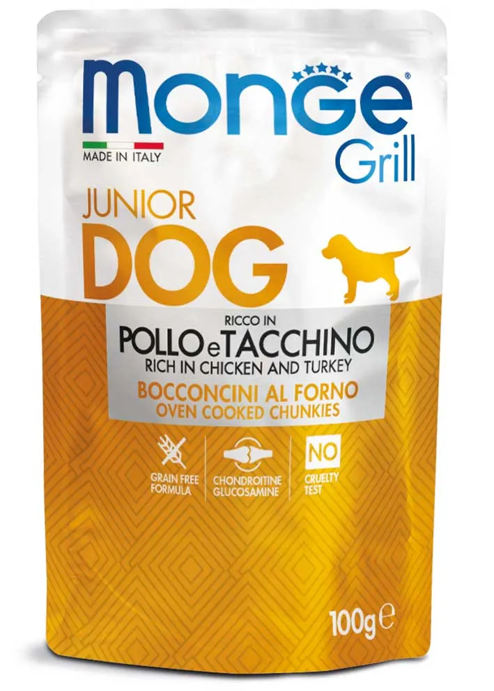 Monge Grill Buste Puppy/Junior Pollo e Tacchino - 100g