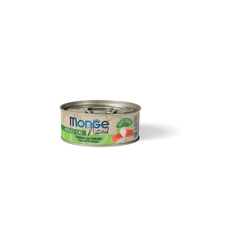 Monge Jelly Tonno e Surimi - Complementare per Gatti Adulti in Gelatina - 80g