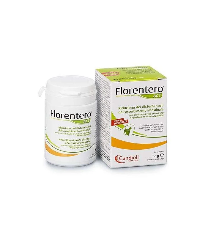 Florentero Act 30 Compresse Integratore Intestinale Animali