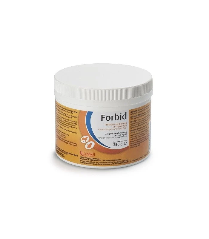 Forbid Polvere per Cani e Gatti Anti-Coprofagia - 250g