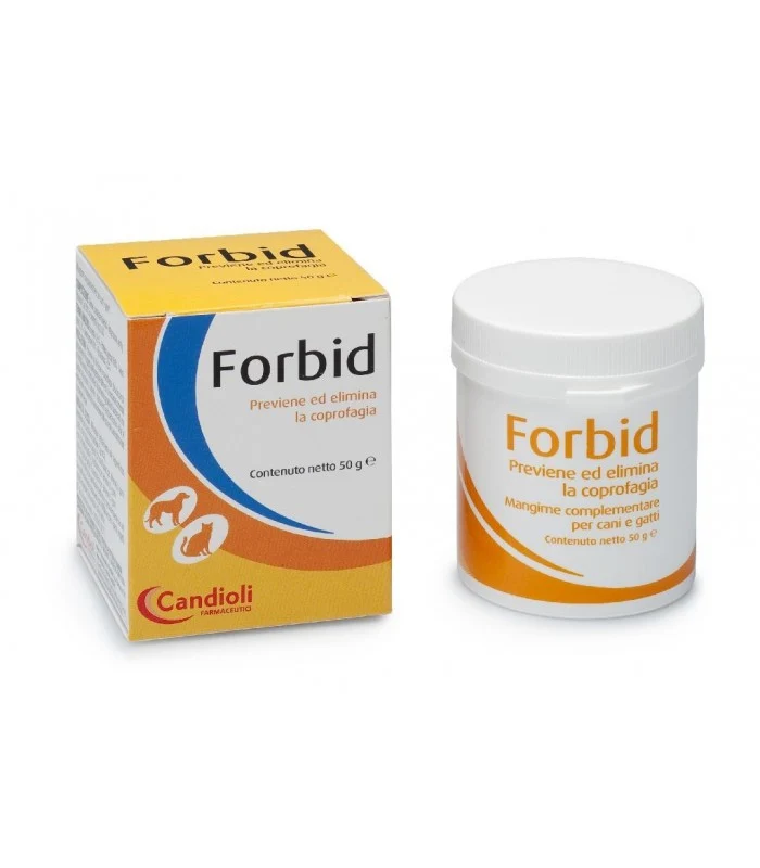 Forbid Polvere per Cani e Gatti Anti-Coprofagia - 50g