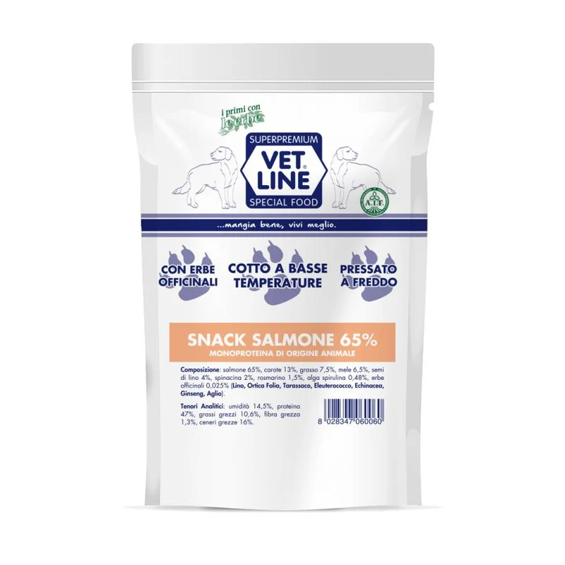 Snack Vet Line al Salmone per Cani - 85g