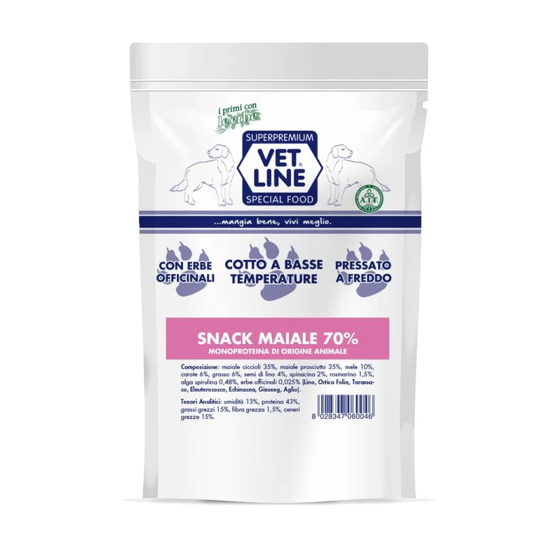 Snack Vet Line al Maiale per Cani - 85g