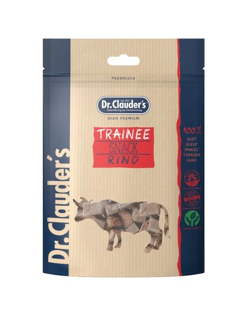 DR. CLAUDER'S CANE/GATTO SNACK TRAINEE CUBETTI MANZO 80 GR