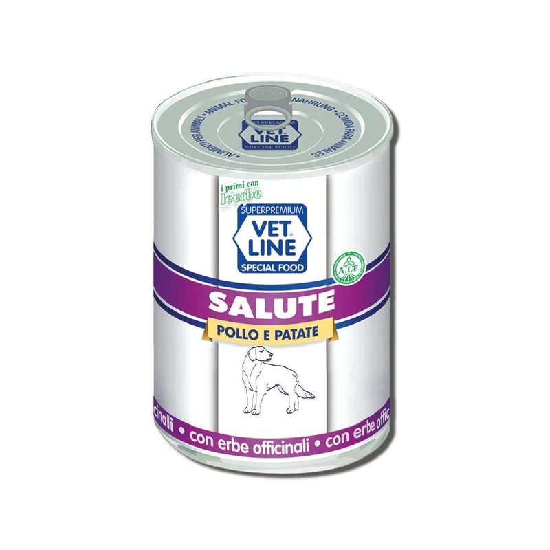 Cibo Umido Vet Line Salute al Pollo per Cani - 400g