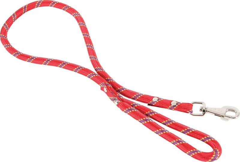 Zolux Guinzaglio Nylon Corda - Resistente Cani Adulti - Rosso - 1,2 mt