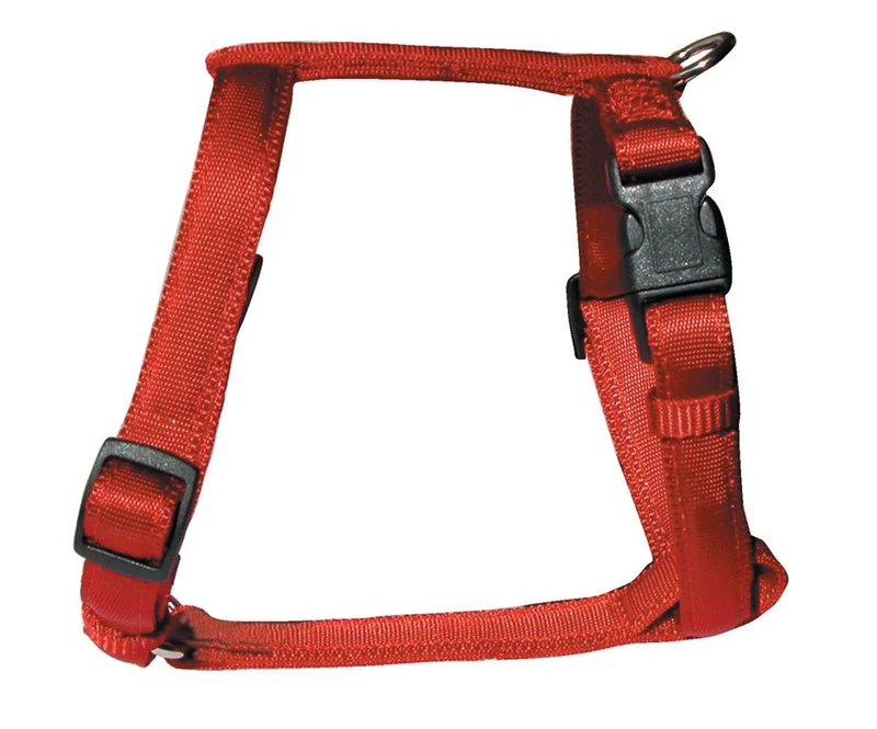 Zolux Pettorina Cushion Nylon - Imbottitura Morbida - Rosso - 20 mm