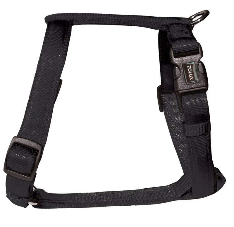 Zolux Pettorina Cushion Nylon - Leggera e Resistente - Nero - 15 mm