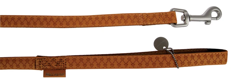 Zolux Guinzaglio Mac Leather - Resistente e Chic - Giallo - 1,2 mt x 20 mm
