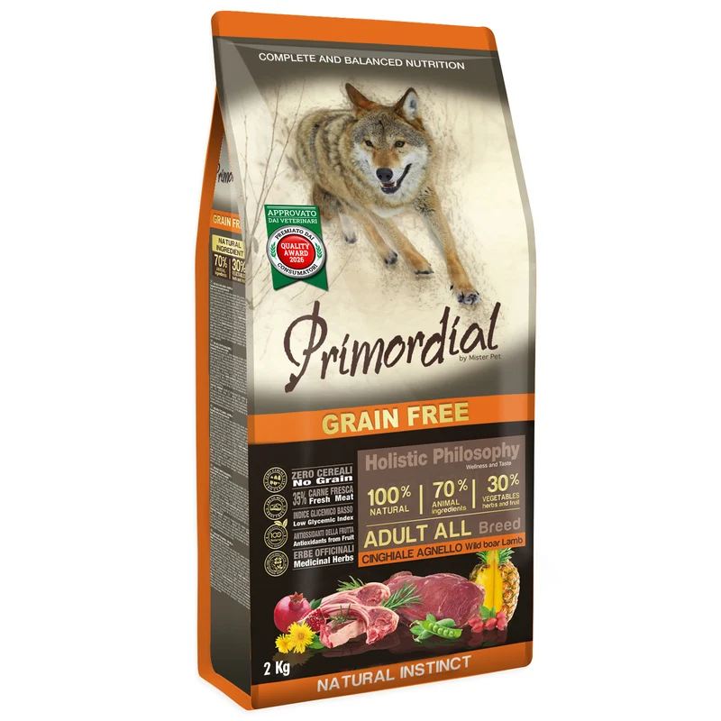 PRIMORDIAL CANE ADULTO ALL BREEDS CINGHIALE & AGNELLO 12 KG