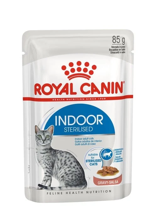 Royal Canin Gatto Indoor Sterilised Busta in Salsa 85 g