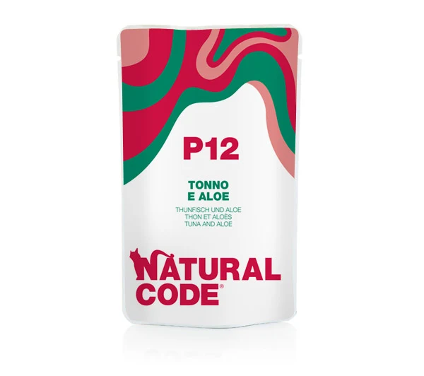 Natural Code Gatto Busta (P12) Adulto Tonno & Aloe 70 g