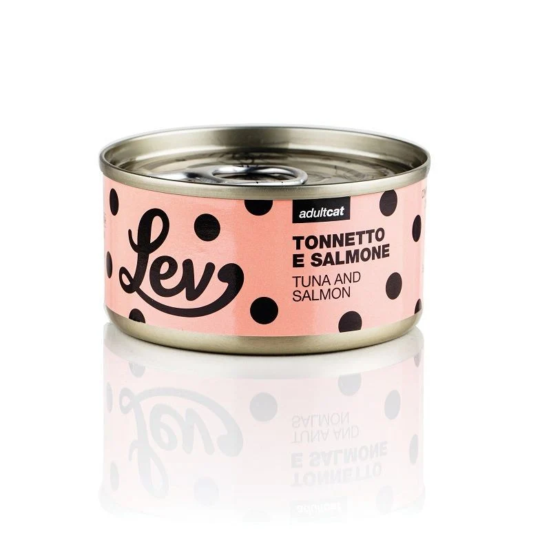 LEV GATTO LATTINA IN ACQUA DI COTTURA ADULTO TONNETTO & SALMONE 70 GR