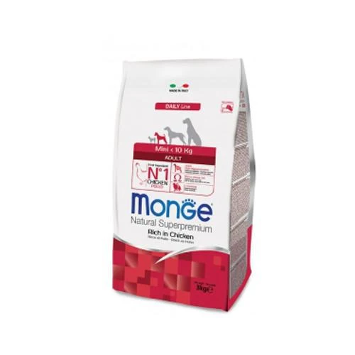 Monge Natural Mini Adult Pollo e Riso - Crocchette Cani Piccoli - 800 gr