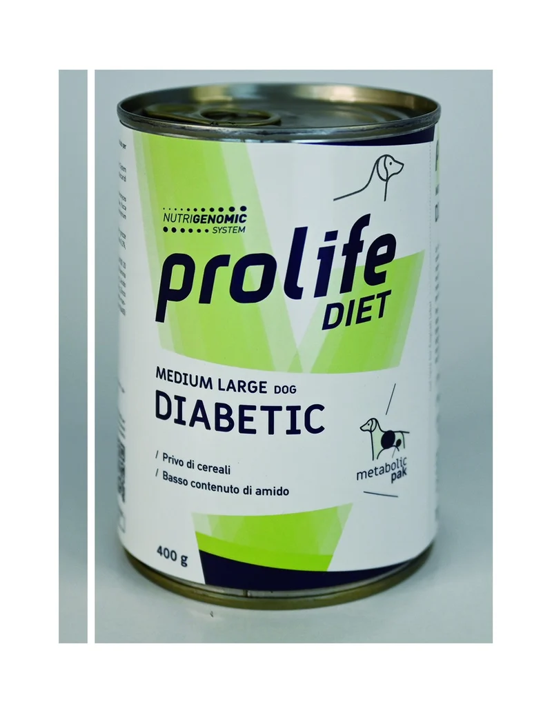 Prolife Cane VET Diabetic - Umido Veterinario per Gestione Glucosio - 400g