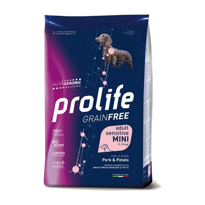 Prolife Cane Sensitive Grain Free Maiale e Patate Mini - 2 kg