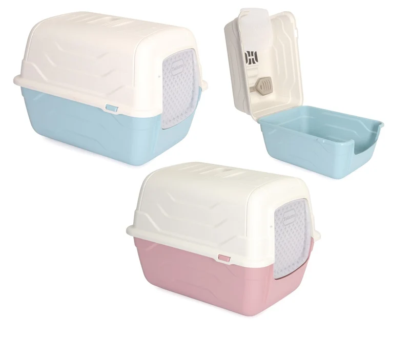 Camon Gatto Lettiera con Apertura A Rotazione 52X40X40 cm (Colori Assortiti)