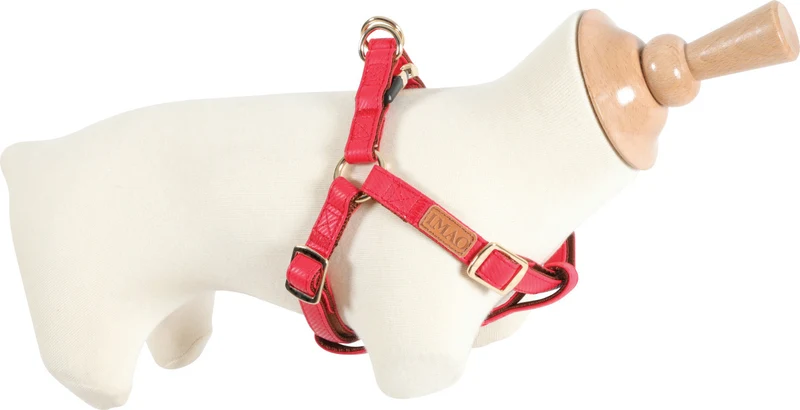 Zolux Pettorina Regolabile Mayfair - Comfort per Cani Adulti - Rosso - 20 mm