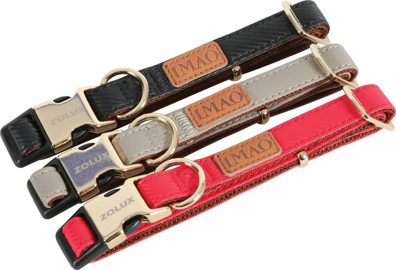 Zolux Collare Regolabile Mayfair - Colore Vivace - Rosso - 15 mm