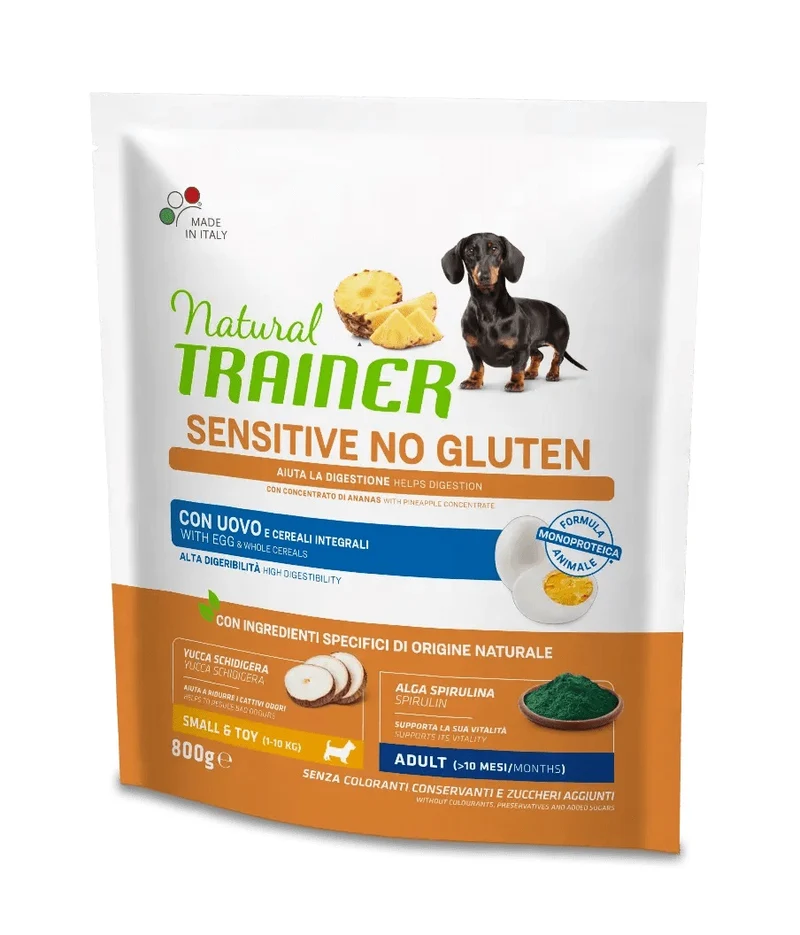 Trainer Cane Natural Sensitive Adulto Mini Uovo & Cereali Integrali 800 g