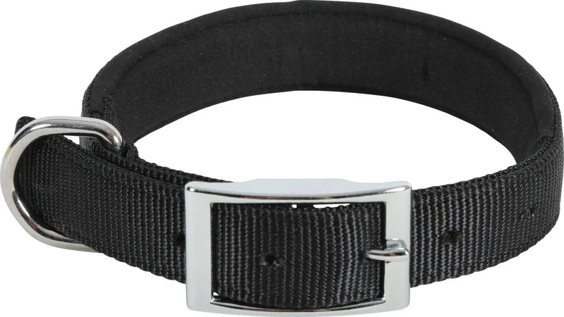 Zolux Collare Nylon Comfort - Chiusura di Sicurezza - Nero - 40 cm / 20 mm