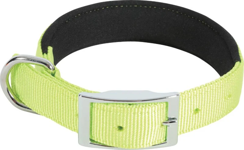 Zolux Collare Nylon Comfort - Alta Visibilità - Verde Fluorescente