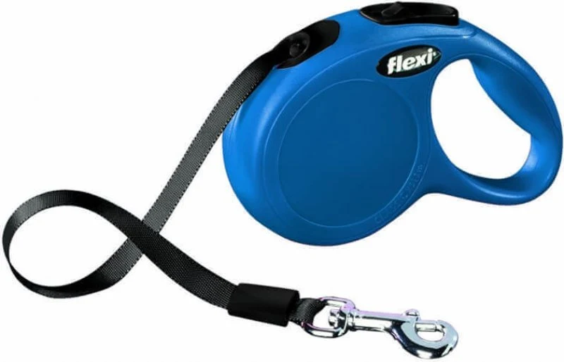 Flexi Classic L Fettuccia - Guinzaglio per Cani di Grande Taglia - Blu - 8 Metri