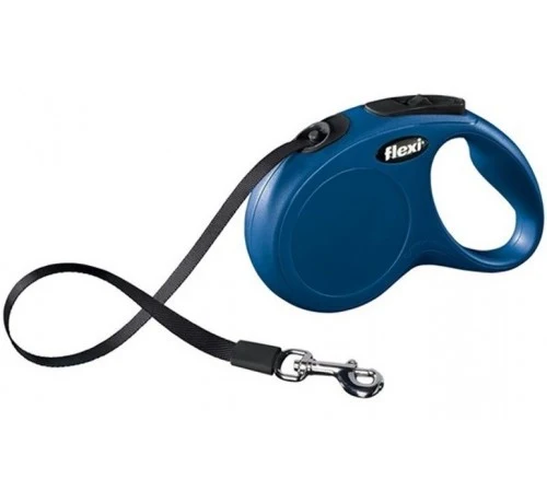 Flexi Classic S Fettuccia - Guinzaglio Estensibile - Blu - 5 mt