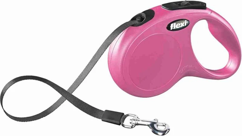 Flexi Classic XS Fettuccia - Guinzaglio Estensibile Piccolo - Rosa - 3 Metri