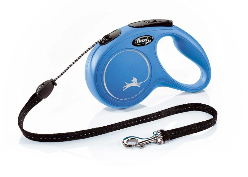 Flexi Classic XS Corda - Guinzaglio Estensibile - Blu - 3 mt