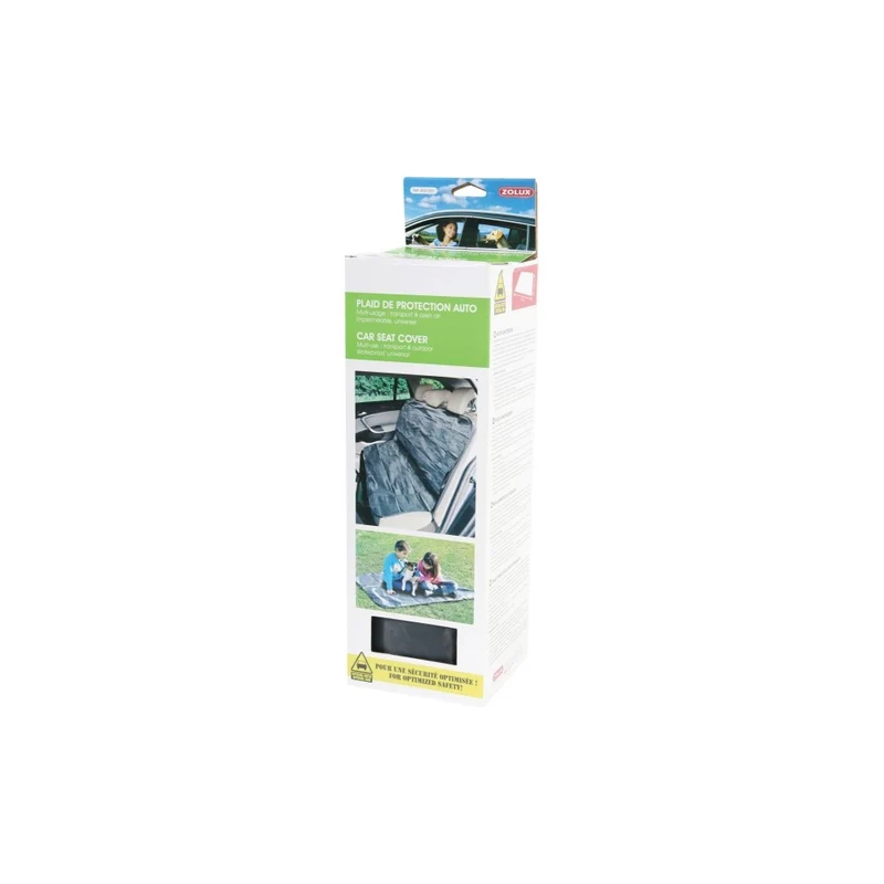 Zolux Plaid di Protezione Auto - Coprisedile Regolabile e Lavabile