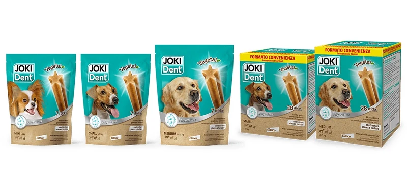 Joki Dent Cane Vegetal Medium Megapack Cf. (4X7 Pz) 840 g "New"