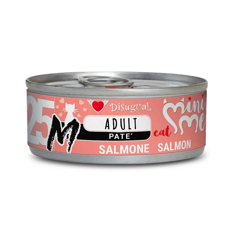 Disugual Gatto MiniMe "M" (25) Adulto Monoproteico Salmone Lattina 85 g