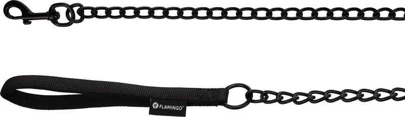 FLAMINGO CANE GUINZAGLIO A CATENA "TRERO" 16 MM x 1 MT NERO