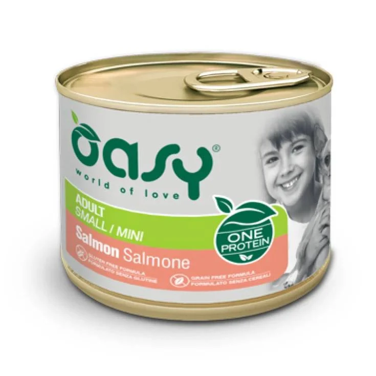 Oasy One Animal Protein Adult Mini Salmone - Umido Cani - 200 g