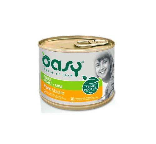 Oasy One Animal Protein Adult Mini Maiale - Umido Cani - 200 g