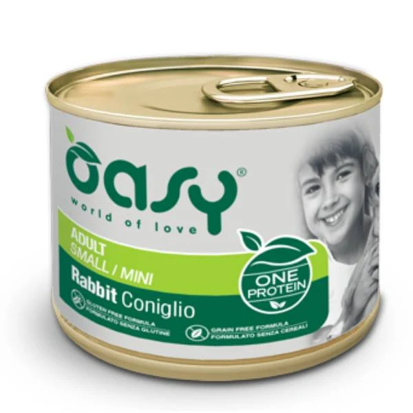 Oasy One Animal Protein Adult Mini Coniglio - Umido Cani - 200 g